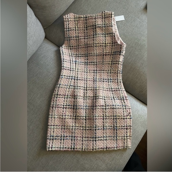 Vici x Madison LeCroy Charleston Plaid Tweed Mini Dress - Picture 2 of 6